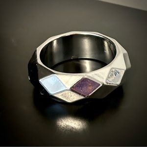 Vintage Silver 🪩 Bangle Cuff Bracelet